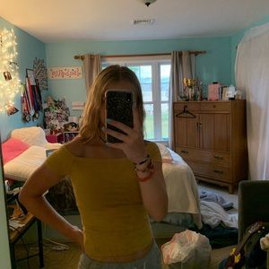 super cute pac sun basics off the shoulder tank!!